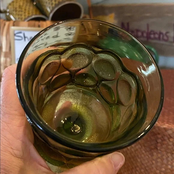 Noritake (C) Vintage Spotlight avocado olive green goblets - Set of Six (Set C) - Picture 6 of 10